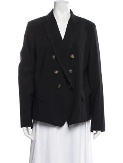 Pre-owned Brunello Cucinelli Virgin Wool Blazer In Black