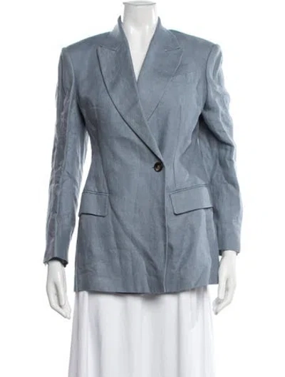 Pre-owned Brunello Cucinelli Virgin Wool Blazer In Blue