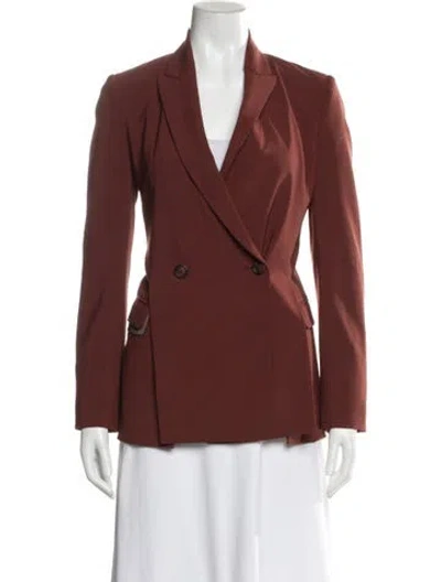 Pre-owned Brunello Cucinelli Virgin Wool Blazer In Brown