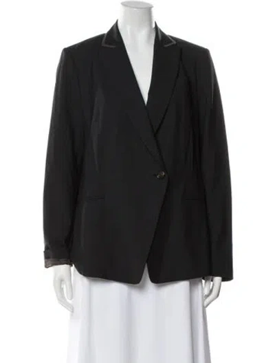 Pre-owned Brunello Cucinelli Virgin Wool Blazer In Gray