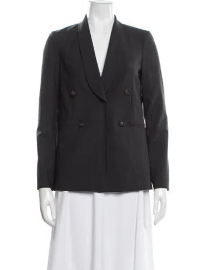 Pre-owned Brunello Cucinelli Virgin Wool Blazer In Gray