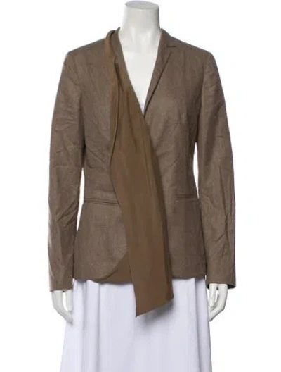 Pre-owned Brunello Cucinelli Virgin Wool Blazer In Gray