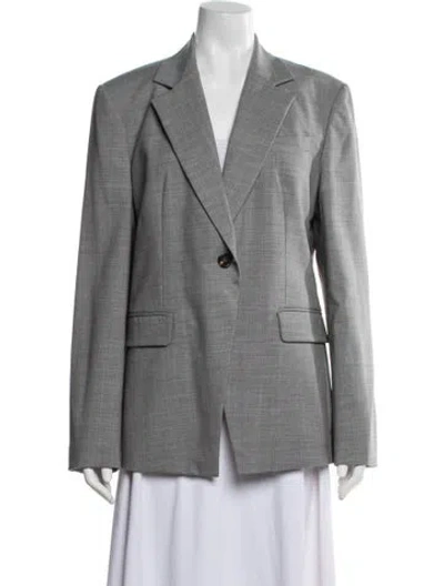 Pre-owned Brunello Cucinelli Virgin Wool Blazer In Gray