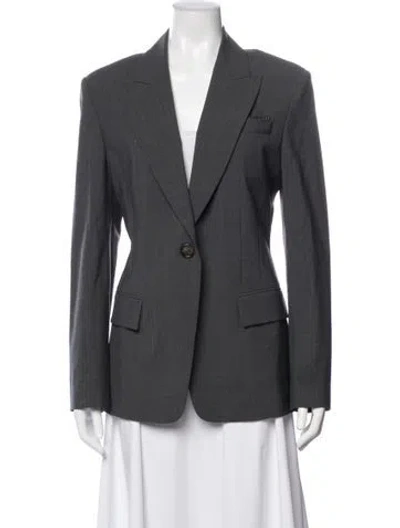 Pre-owned Brunello Cucinelli Virgin Wool Blazer In Gray
