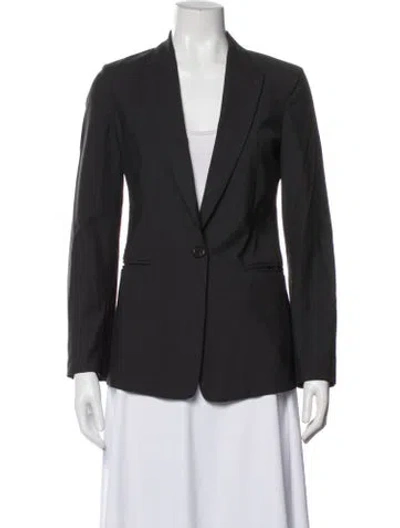 Pre-owned Brunello Cucinelli Virgin Wool Blazer In Grey