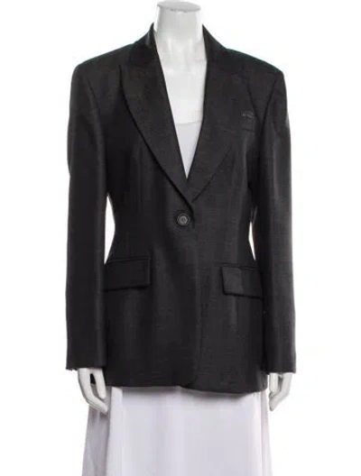 Pre-owned Brunello Cucinelli Virgin Wool Blazer W/ Tags In Black