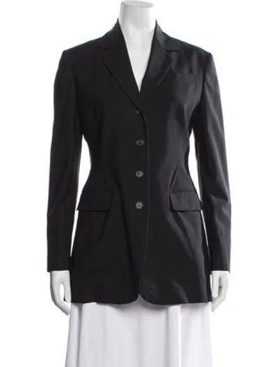 Pre-owned Brunello Cucinelli Virgin Wool Blazer W/ Tags In Blue