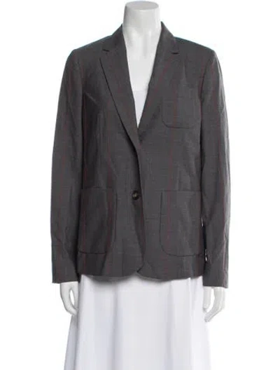 Pre-owned Brunello Cucinelli Virgin Wool Blazer W/ Tags In Gray