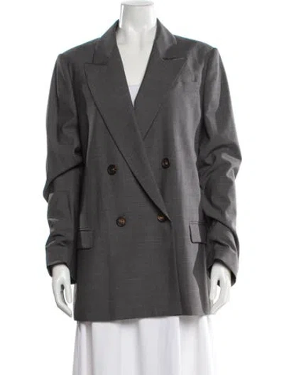 Pre-owned Brunello Cucinelli Virgin Wool Blazer W/ Tags In Gray