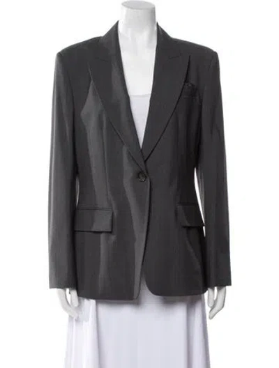 Pre-owned Brunello Cucinelli Virgin Wool Blazer W/ Tags In Gray