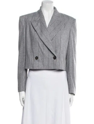 Pre-owned Brunello Cucinelli Virgin Wool Blazer W/ Tags In Gray
