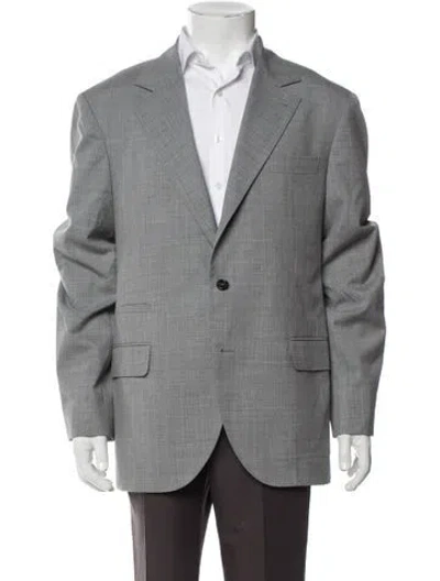 Pre-owned Brunello Cucinelli Virgin Wool Blazer W/ Tags In Gray