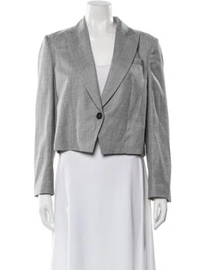Pre-owned Brunello Cucinelli Virgin Wool Blazer W/ Tags In Gray