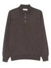 Brunello Cucinelli Polo Shirt In Brown