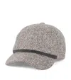 Brunello Cucinelli Virgin Wool-blend Tweed Baseball Cap In Brown