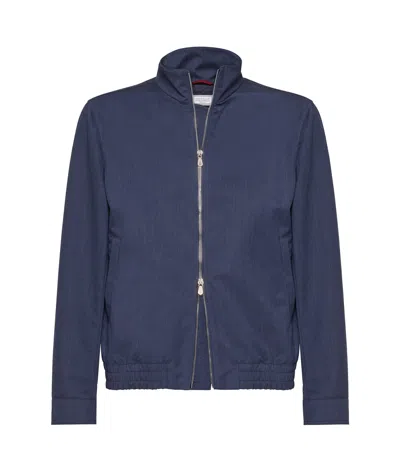 BRUNELLO CUCINELLI VIRGIN WOOL BOMBER JACKET