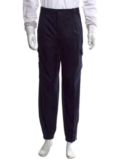 Pre-owned Brunello Cucinelli Virgin Wool Cargo Pants In Blue