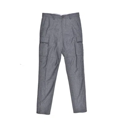 Brunello Cucinelli Virgin Wool Carpenter Cargo Pants In Gray