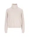 Brunello Cucinelli Ribbed Sweater In White
