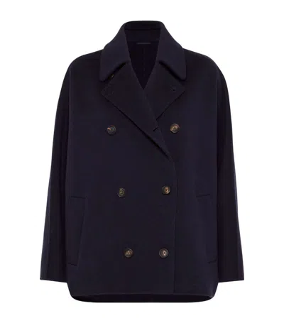 BRUNELLO CUCINELLI VIRGIN WOOL-CASHMERE DOUBLE-BREASTED JACKET