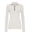 Brunello Cucinelli Virgin Wool-cashmere Rib-knit Sweater In White