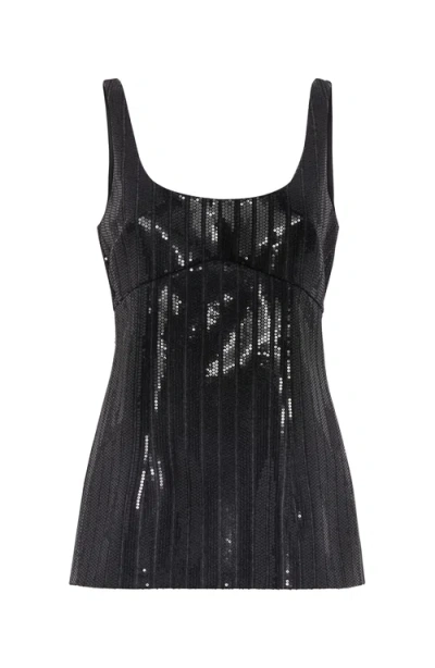 Brunello Cucinelli Virgin Wool Chalk Stripe Flannel Top With Dazzling Embroidery In Grey