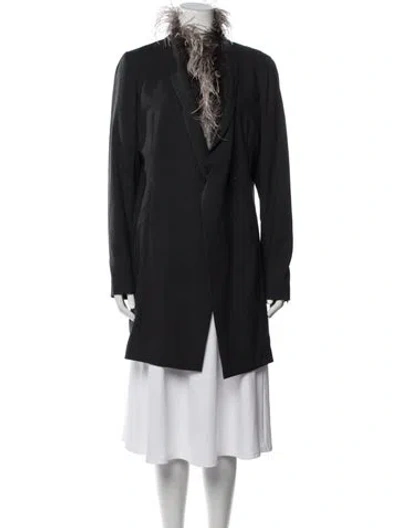 Pre-owned Brunello Cucinelli Virgin Wool Coat In Black