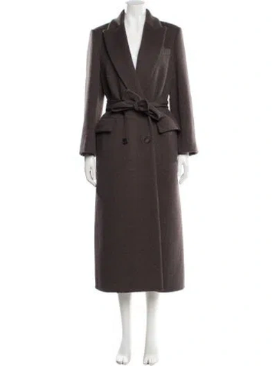 Pre-owned Brunello Cucinelli Virgin Wool Coat In Brown
