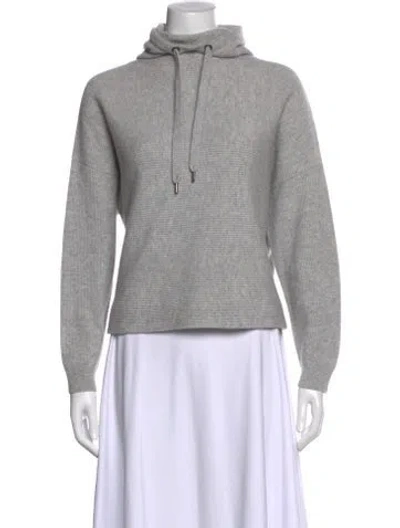 Pre-owned Brunello Cucinelli Virgin Wool Crew Neck Sweater In Gray