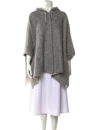 Pre-owned Brunello Cucinelli Virgin Wool Crew Neck Sweatshirt In Gray