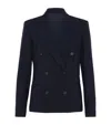 Brunello Cucinelli Peak-lapel Double-breasted Blazer In Blue
