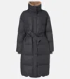 Brunello Cucinelli Virgin Wool Down Jacket In Gray