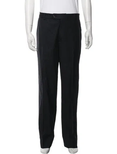 Pre-owned Brunello Cucinelli Virgin Wool Dress Pants In Black