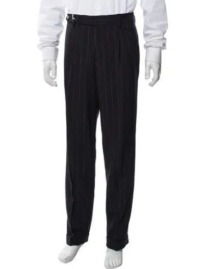 Pre-owned Brunello Cucinelli Virgin Wool Dress Pants W/ Tags In Blue