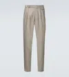 Brunello Cucinelli Virgin Wool Chinos In Brown