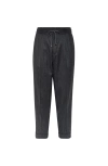 Brunello Cucinelli Grey Pinstriped Virgin Wool Trousers In Gray