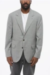 Brunello Cucinelli Virgin Wool Half-lined Blazer With Nocth Lapel