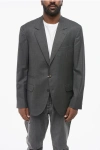 Brunello Cucinelli Virgin Wool Half-lined Blazer With Nocth Lapel