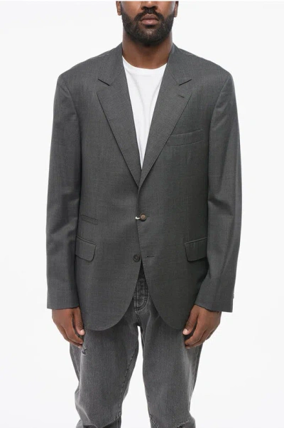 Brunello Cucinelli Virgin Wool Half-lined Blazer With Nocth Lapel