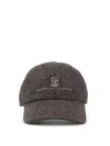 Brunello Cucinelli Men Virgin Wool Hat In Brown