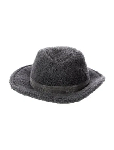 Pre-owned Brunello Cucinelli Virgin Wool Hat W/tags W/tags In Gray