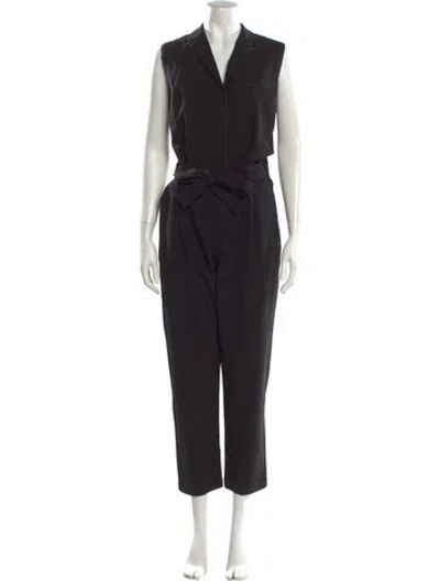 Pre-owned Brunello Cucinelli Virgin Wool Jumpsuit In Black