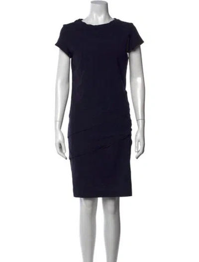 Pre-owned Brunello Cucinelli Virgin Wool Knee-length Dress In Black