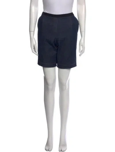 Pre-owned Brunello Cucinelli Virgin Wool Knee-length Shorts In Blue