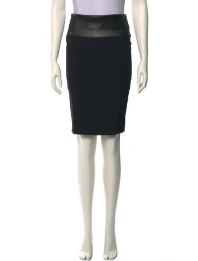 Pre-owned Brunello Cucinelli Virgin Wool Knee-length Skirt In Black