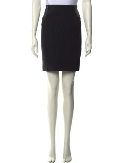 Pre-owned Brunello Cucinelli Virgin Wool Knee-length Skirt In Black