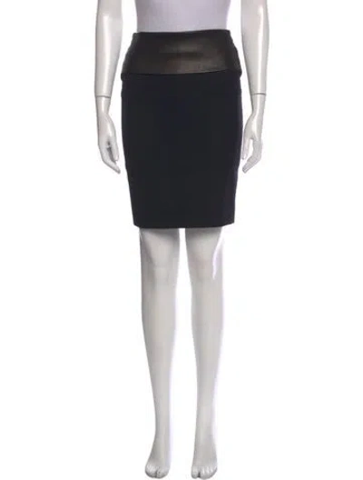 Pre-owned Brunello Cucinelli Virgin Wool Knee-length Skirt In Black