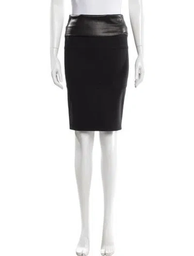 Pre-owned Brunello Cucinelli Virgin Wool Knee-length Skirt In Black