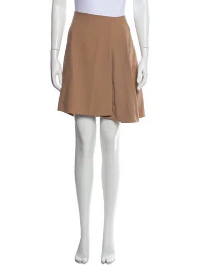 Pre-owned Brunello Cucinelli Virgin Wool Knee-length Skirt In Brown