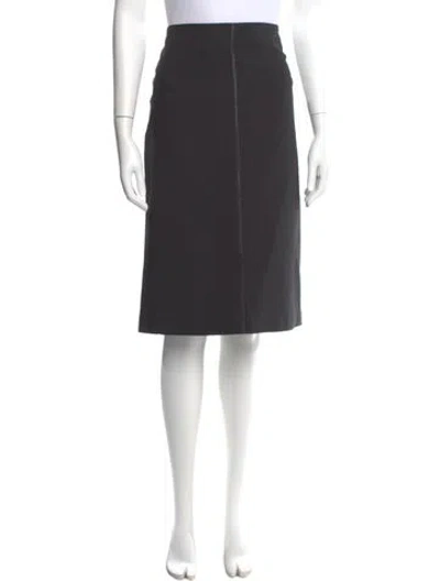 Pre-owned Brunello Cucinelli Virgin Wool Knee-length Skirt In Gray